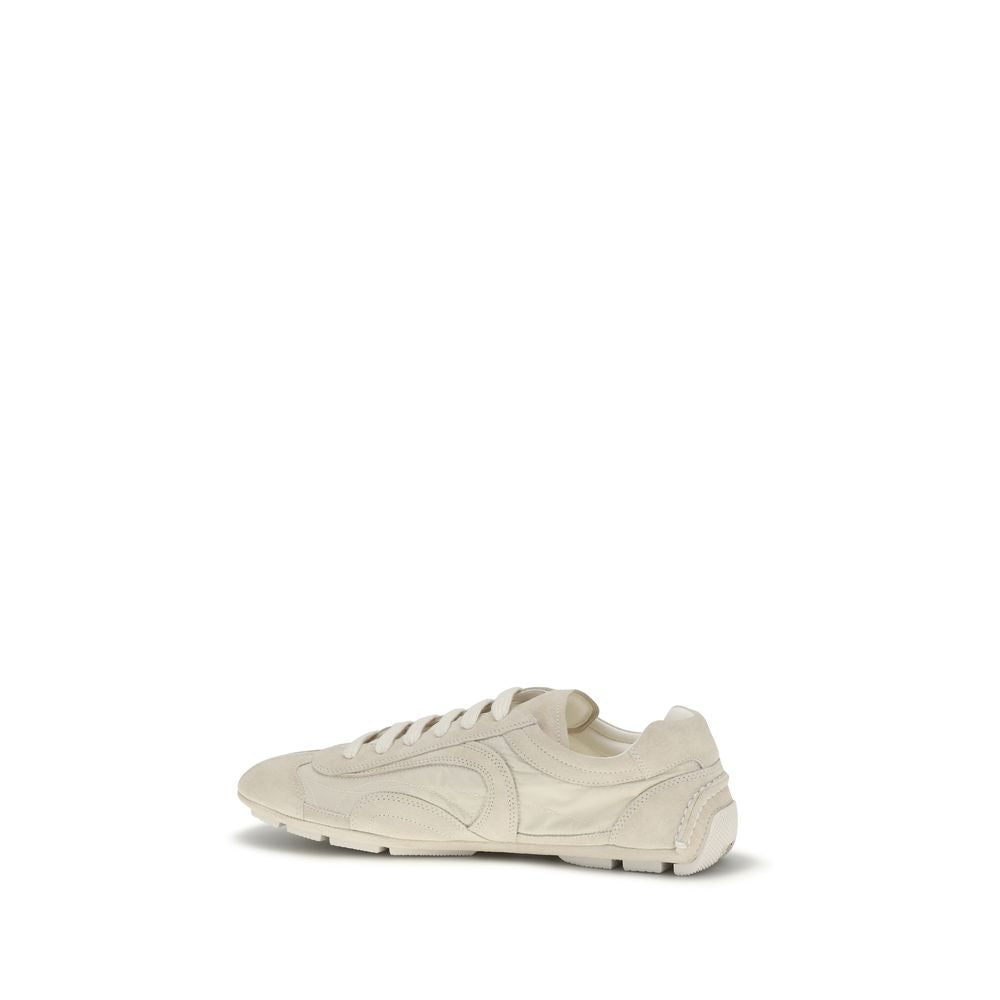 Prada Montecarlo Re-Edition 2005 Suede Leather Sneakers - Cool Beige