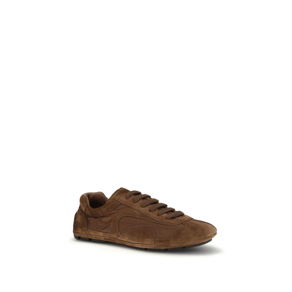 Prada Montecarlo Re-Edition 2005 Suede Leather Sneakers - Brown