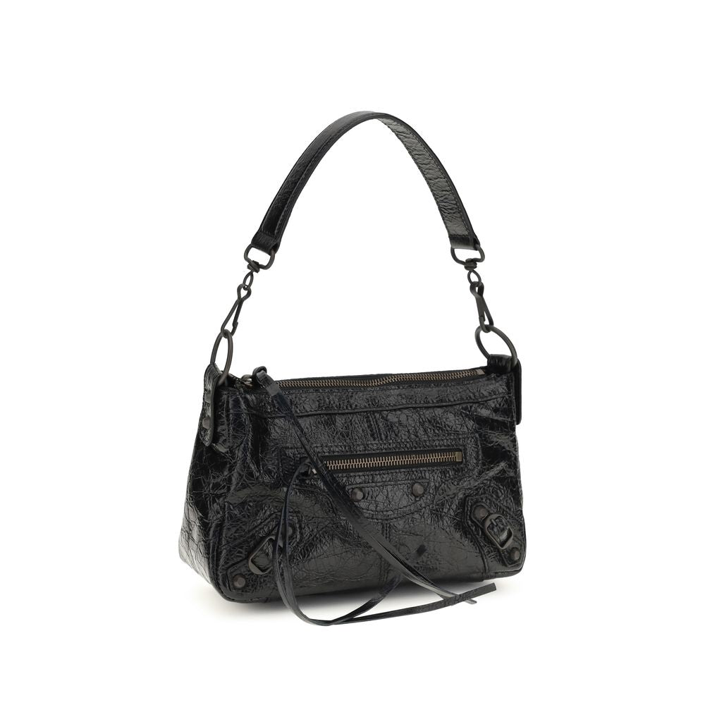 Balenciaga Le City Moto Mini Shoulder Bag - Black