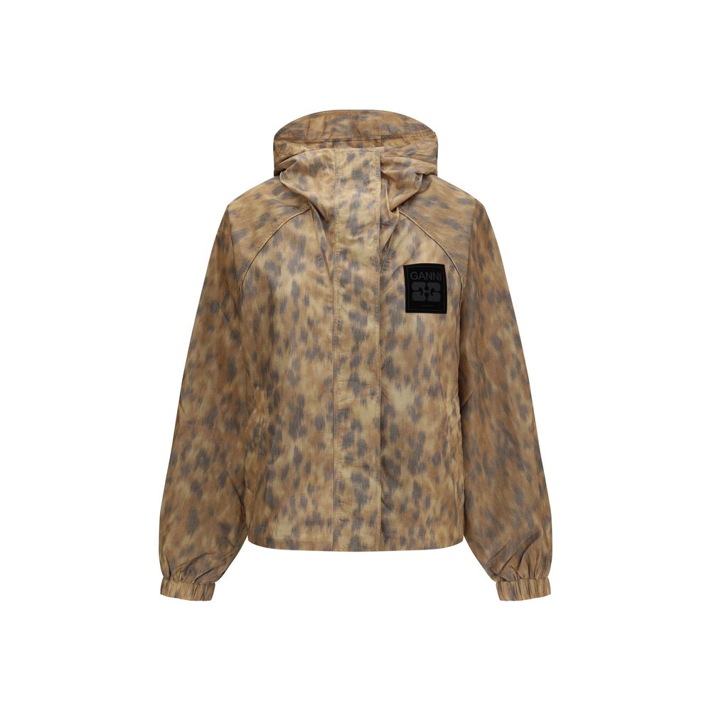Ganni Abstract Hooded Jacket