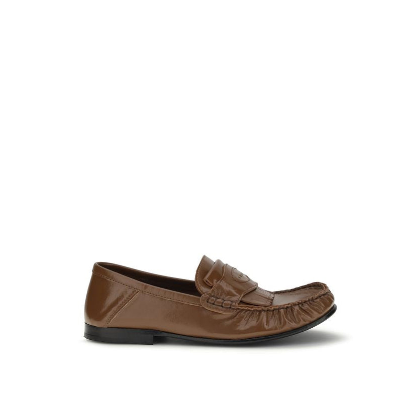 Marni Leather Loafers - Mocha Brown