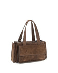 Miu Miu Utilitaire Suede Shopper & Shoulder Bag - Brown
