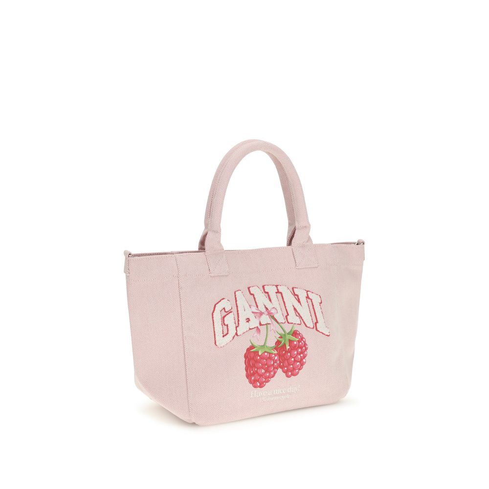 Ganni Raspberry Graphic Small Handbag