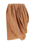 Chloé Asymmetrical Drape Midi Skirt