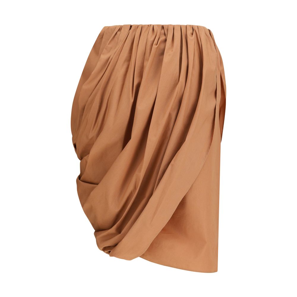Chloé Asymmetrical Drape Midi Skirt