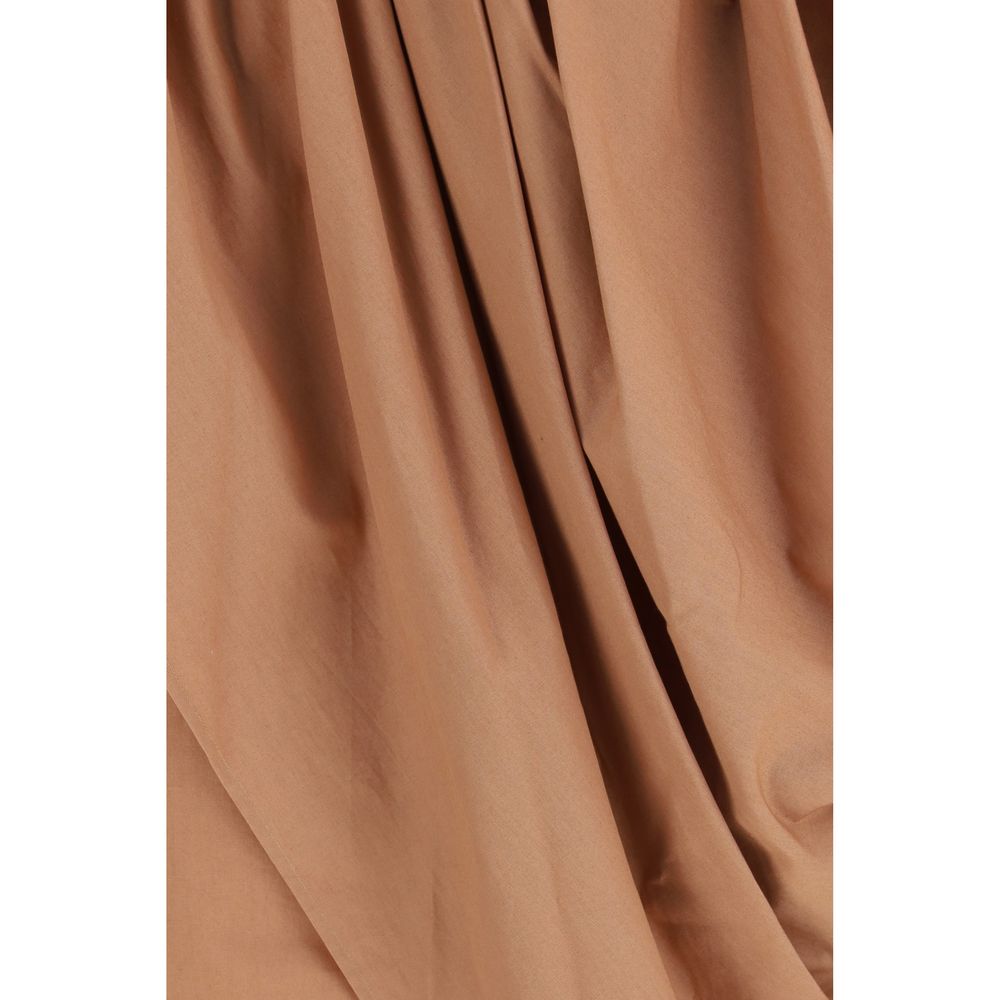 Chloé Asymmetrical Drape Midi Skirt
