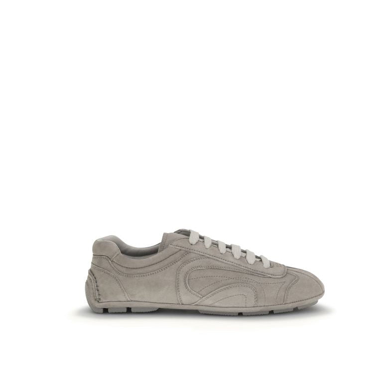 Prada 2005 Suede Monte Carlo Re-Edition Athletic Sneakers - Cool Gray/Grey