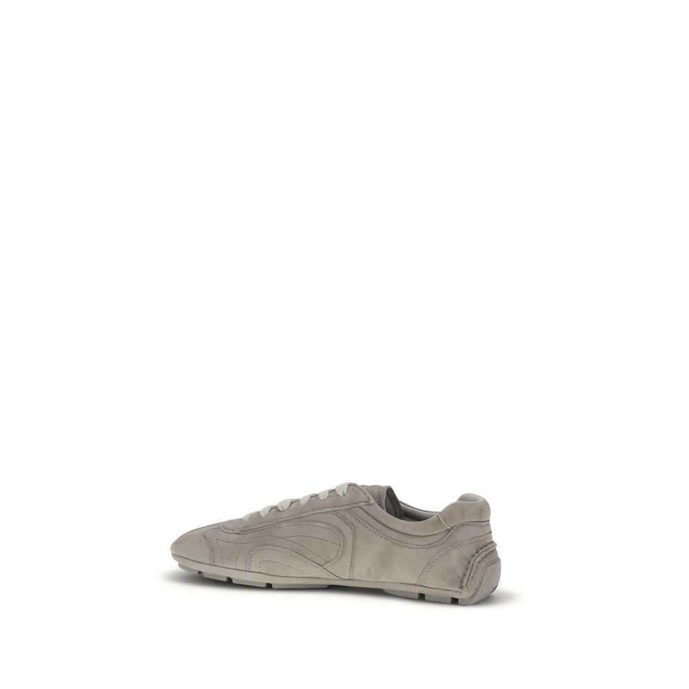 Prada 2005 Suede Monte Carlo Re-Edition Athletic Sneakers - Cool Gray/Grey