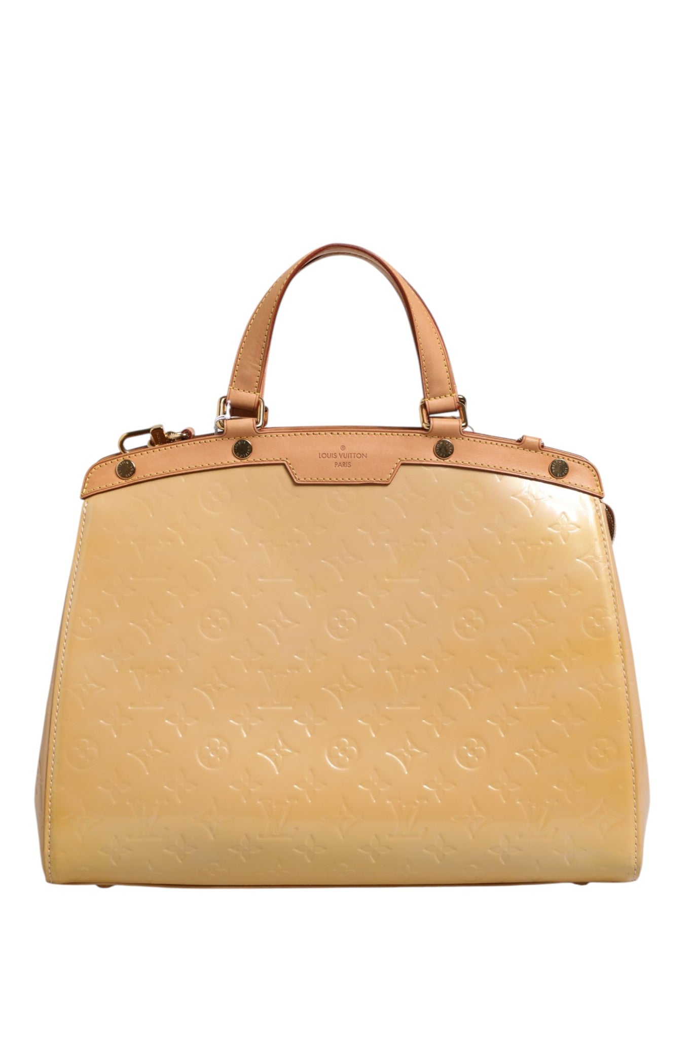 Used Louis Vuitton Brea MM Monogram Vernis  
- beige 