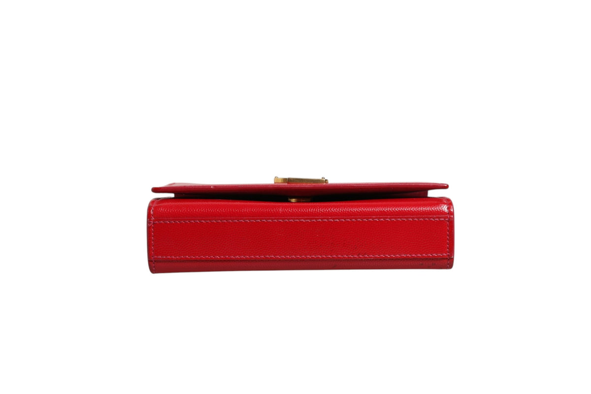 Saint Laurent Kate Leather Crossbody Bag - Red