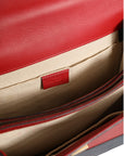 Gucci Dionysus Bamboo Medium Top Handle Bag - White/Blue/Red