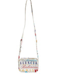 Balenciaga Graffiti Print Mini City Leather Crossbody Bag