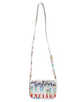 Balenciaga Graffiti Print Mini City Leather Crossbody Bag