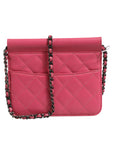 Chanel Quilted Leather Mini Square Flap  Crossbody Bag