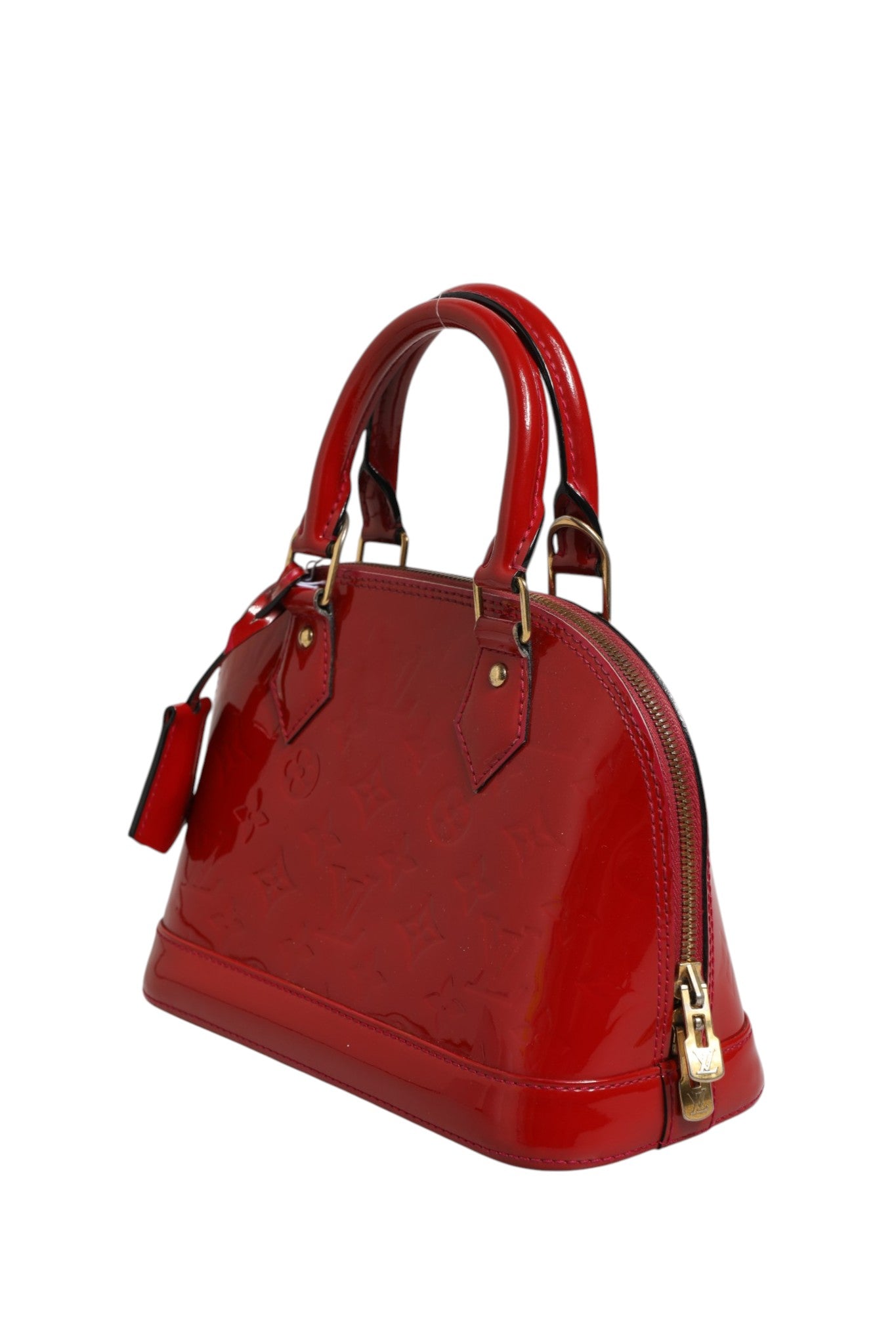 Louis Vuitton Pomme D'Amour Monogram Vernis Alma BB - Red