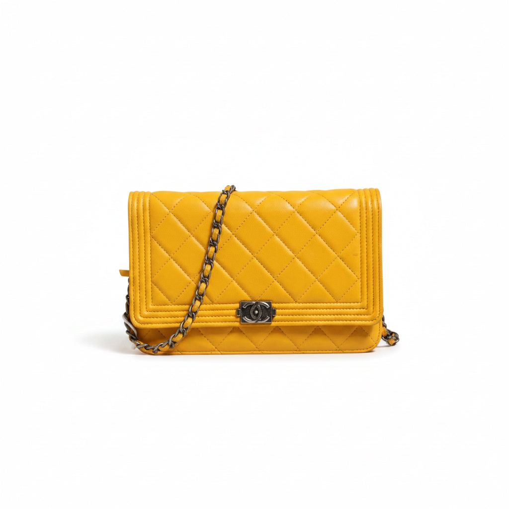 Chanel Medium Boy Bag - Yellow