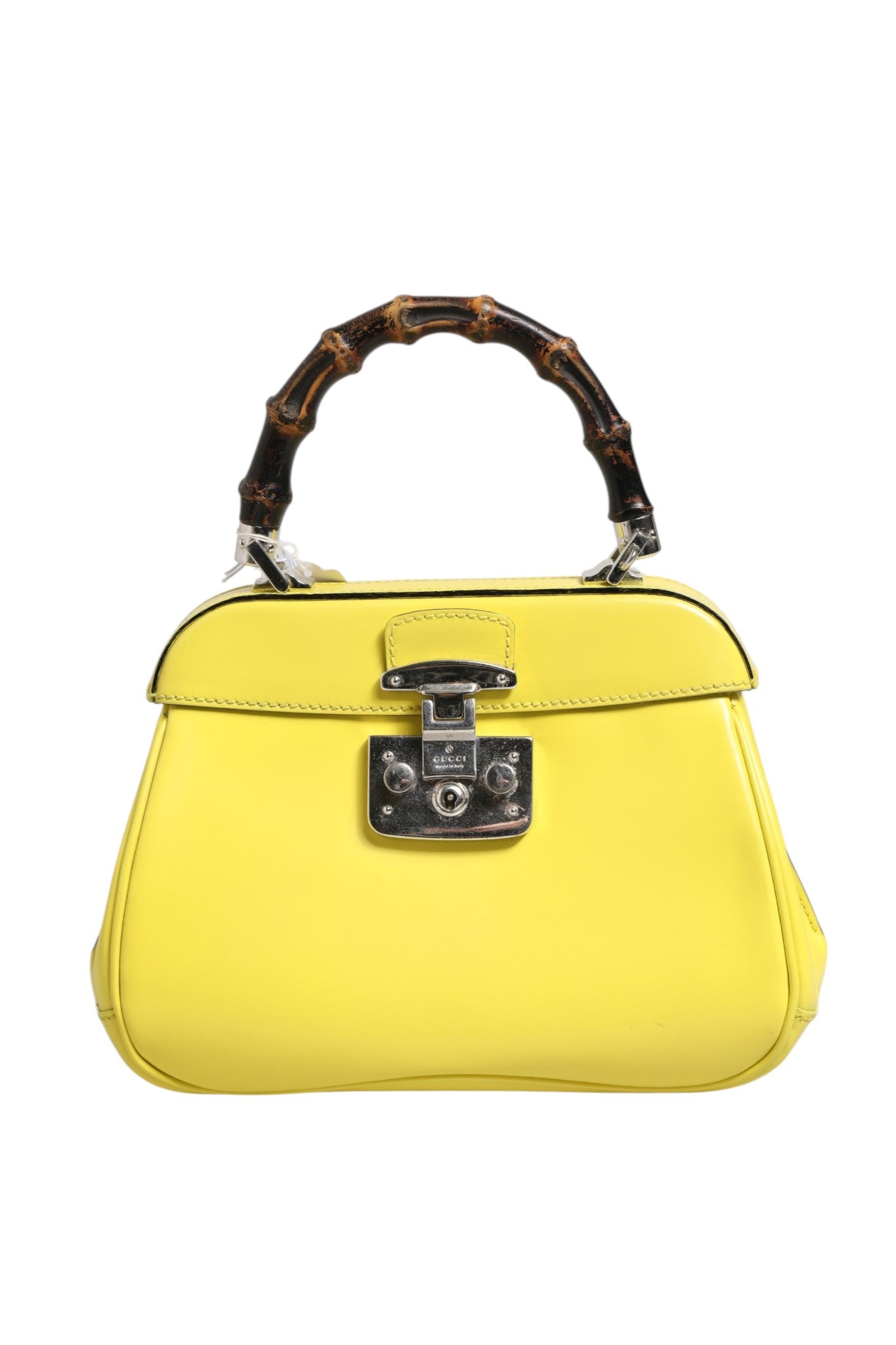 Gucci Lady Lock Top Handle Bag - Limoncello Yellow