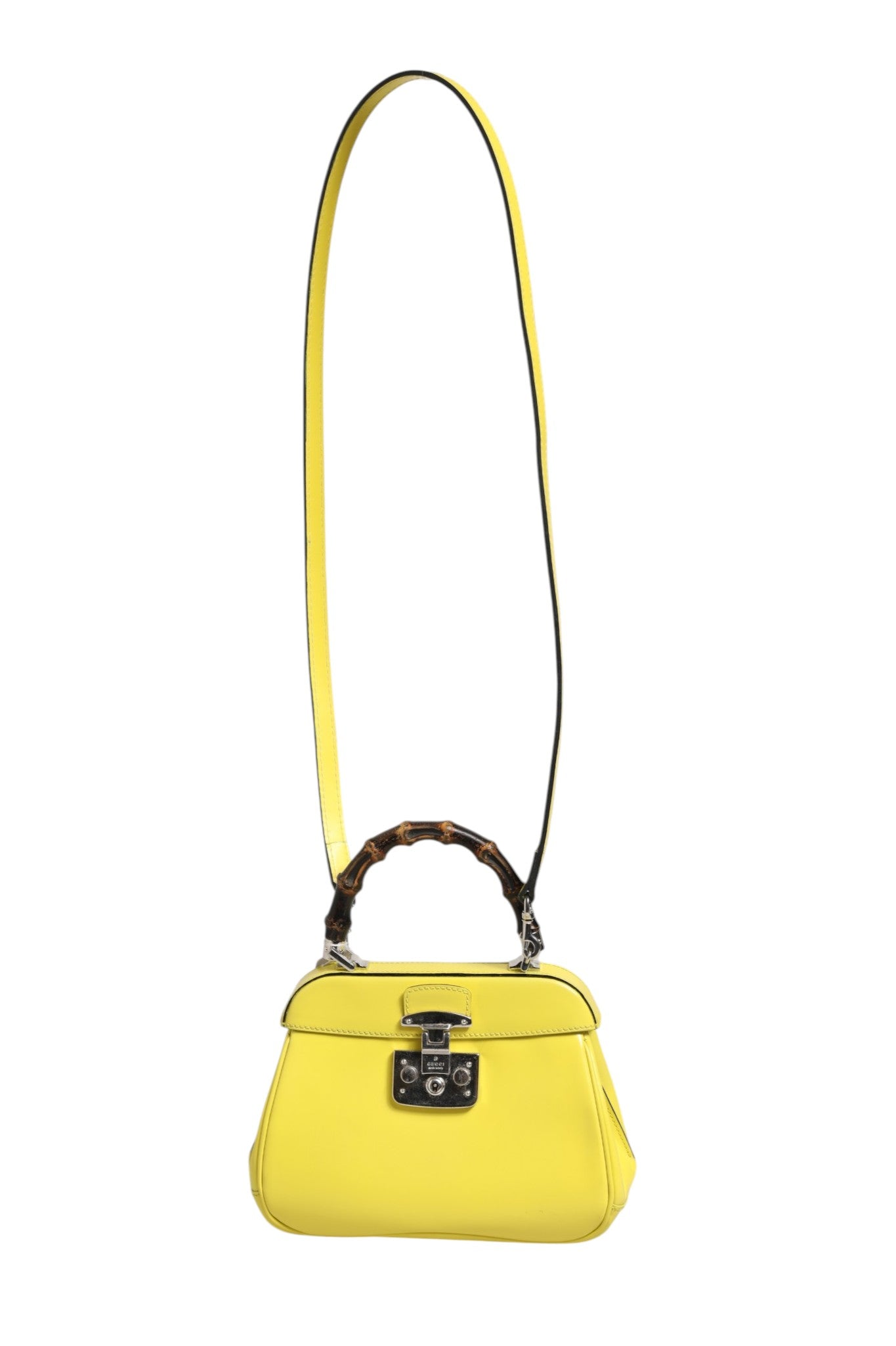 Gucci Lady Lock Top Handle Bag - Limoncello Yellow