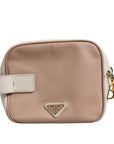 Prada Small Leather Shoulder Bag - Beige/Ivory