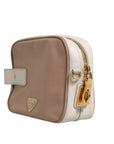 Prada Small Leather Shoulder Bag - Beige/Ivory
