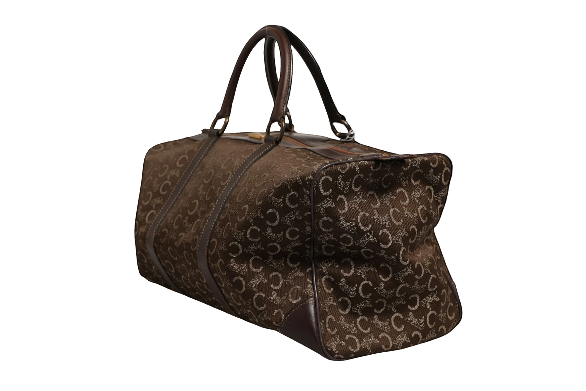 Celine Monogram Duffle Bag - Dark Brown