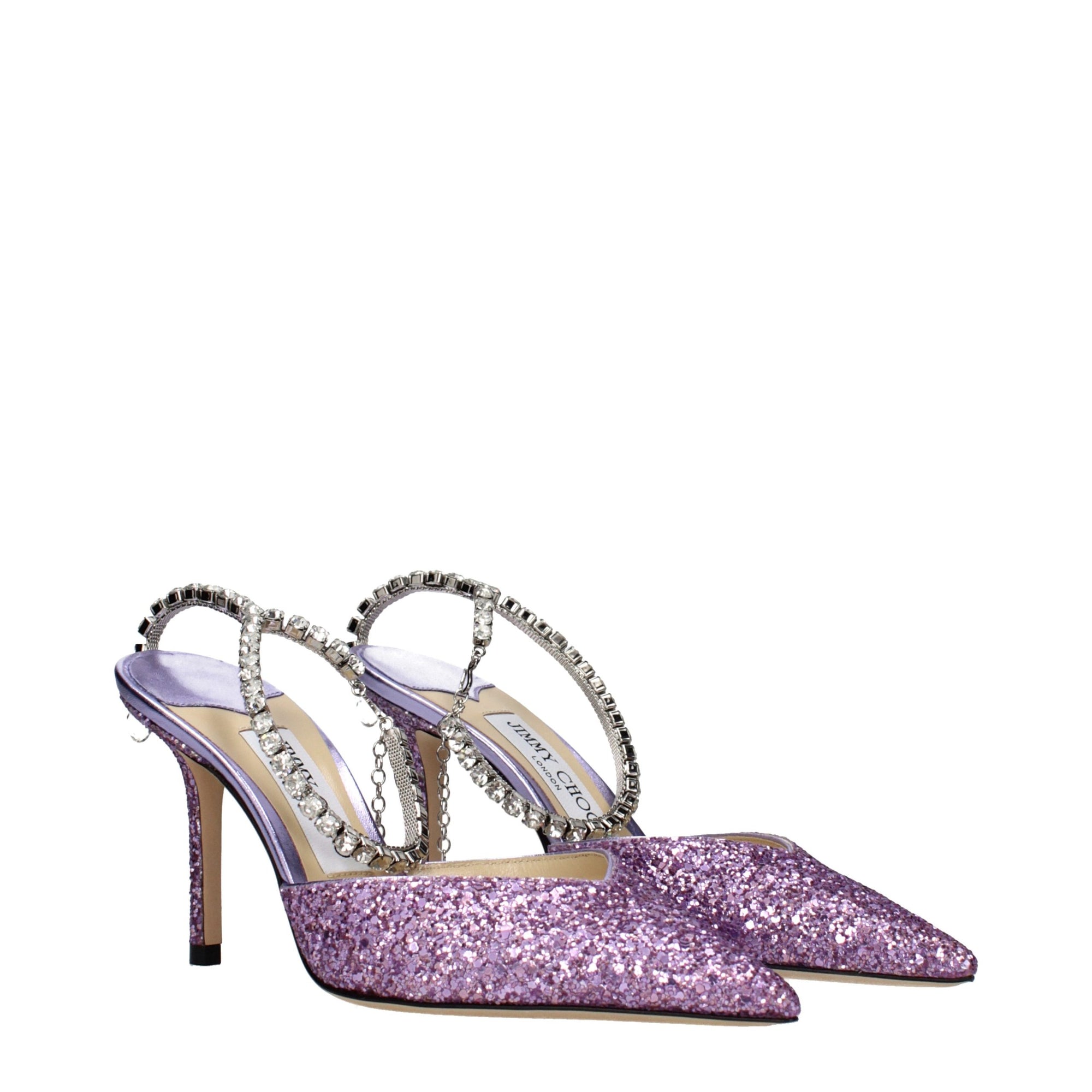 Jimmy Choo Saeda 85 Stiletto Heel Pumps - Violet