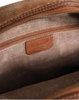 Burberry Emblem Crossbody Bag - Brown and Gold