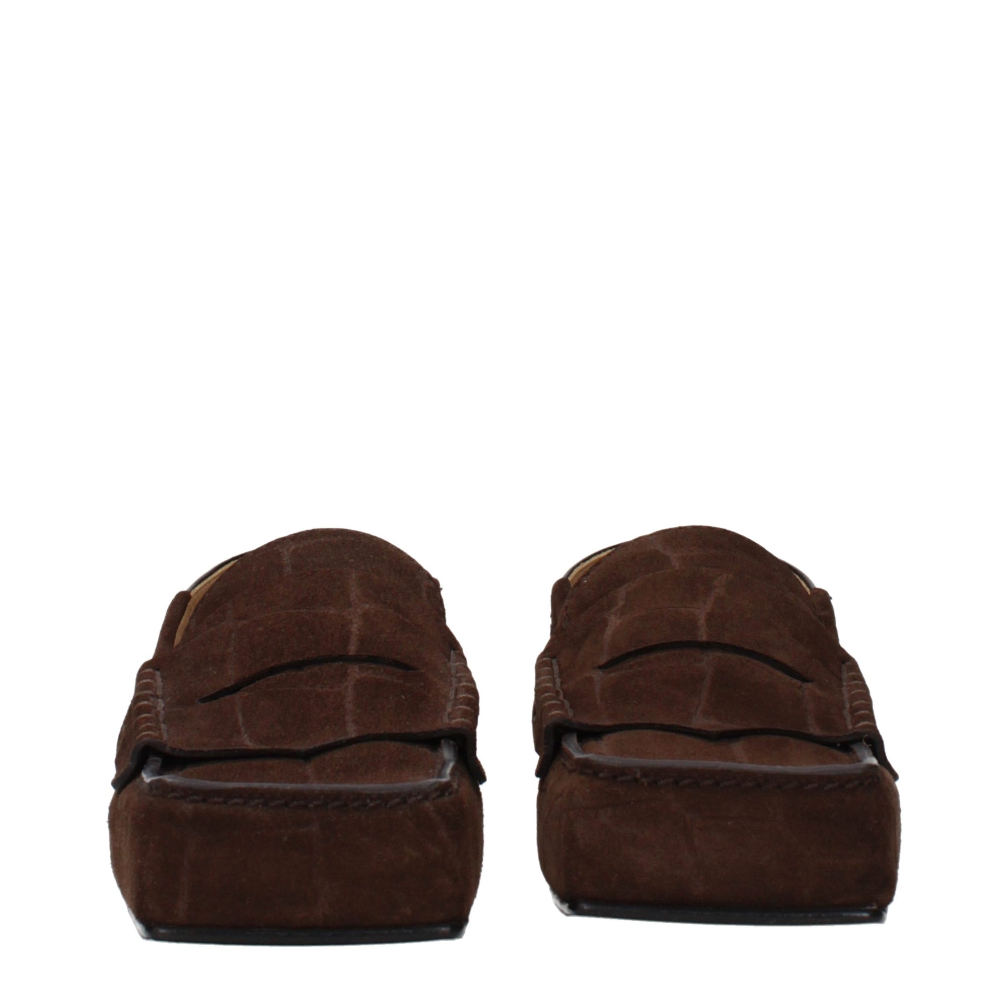 Jacquemus Leather Vintage Effect Loafers - Brown