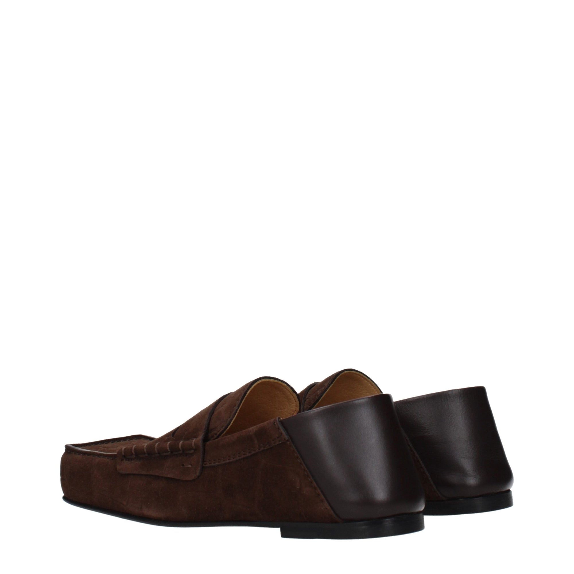 Jacquemus Leather Vintage Effect Loafers - Brown &amp; Black