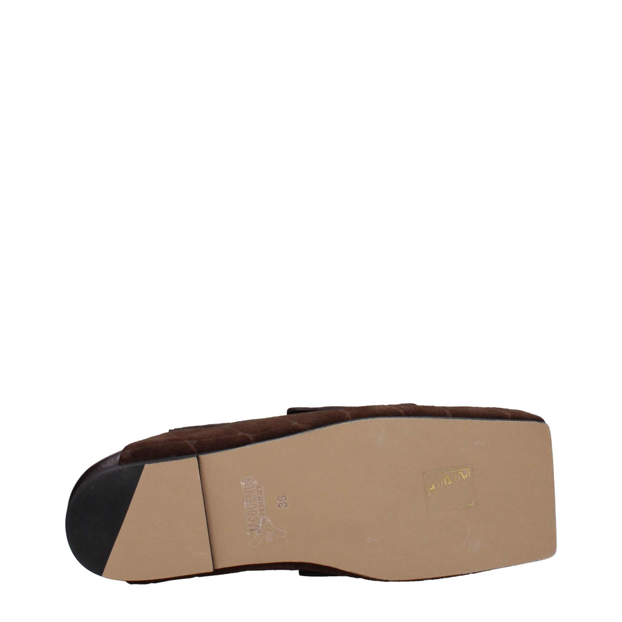 Jacquemus Leather Vintage Effect Loafers - Brown &amp; Black