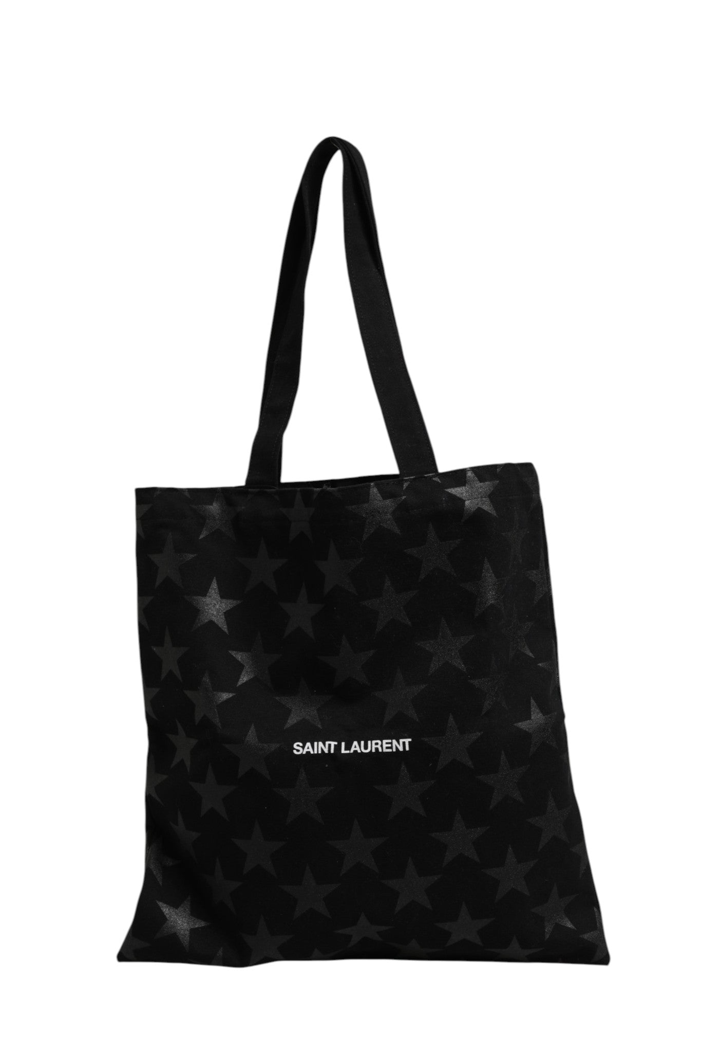Saint Laurent Rive Droite Star Print Tote Bag - Black