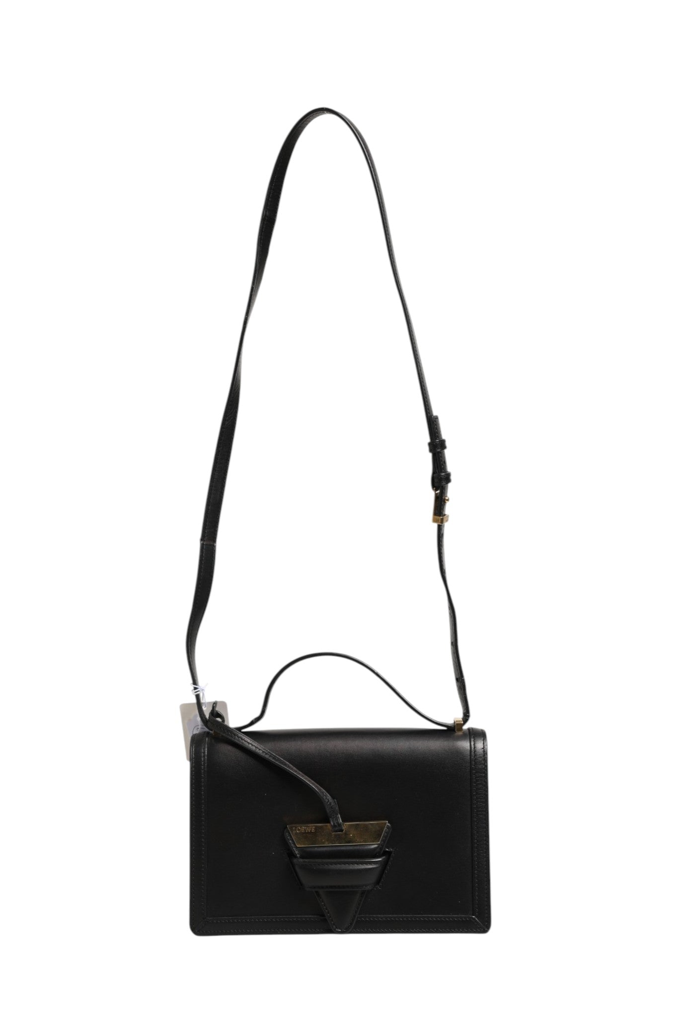 Loewe Barcelona Medium Leather Shoulder Bag - Black