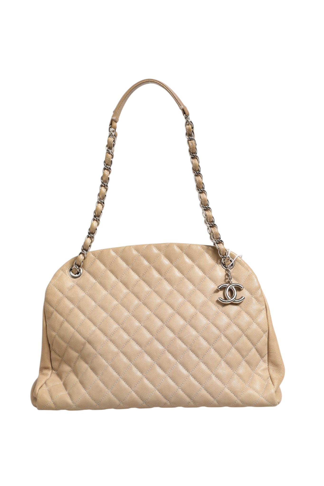 Chanel Just Mademoiselle Bowler Bag - Beige/Light Brown