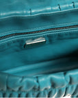 Prada Nappa Gaufre Flap Bag - Turquoise
