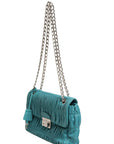 Prada Nappa Gaufre Flap Bag - Turquoise