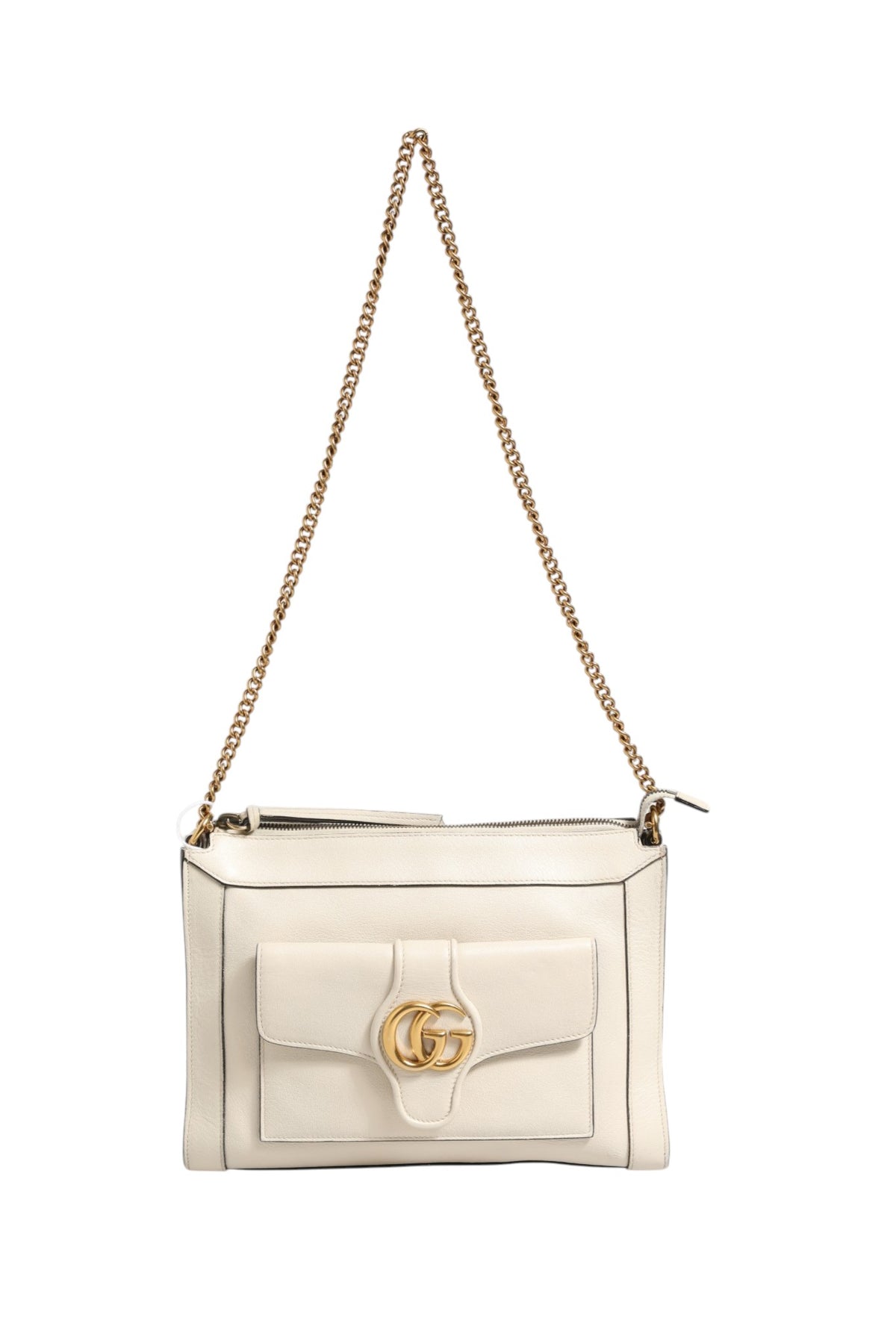 Gucci Arli Small Crossbody Leather Bag - White 
