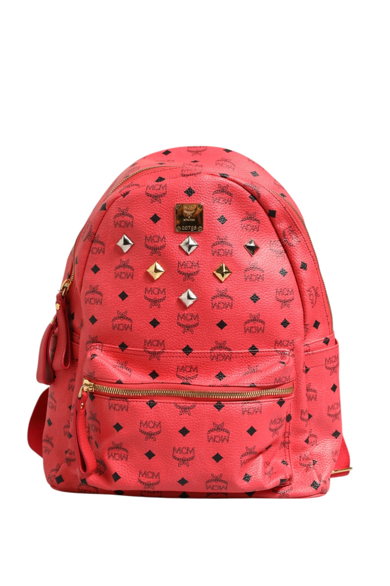 MCM Medium Q0798 Visetos Backpack - Red