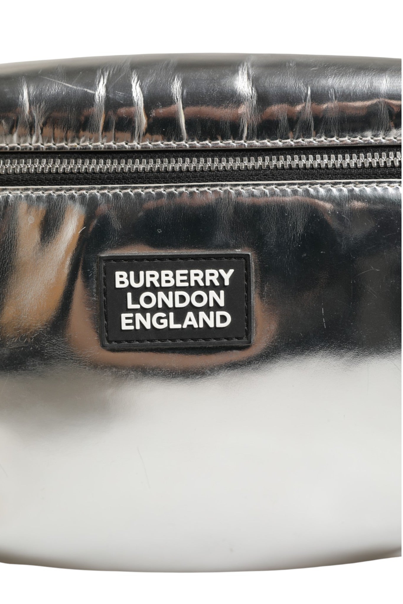 Burberry Belt Bag - Metallic Silver