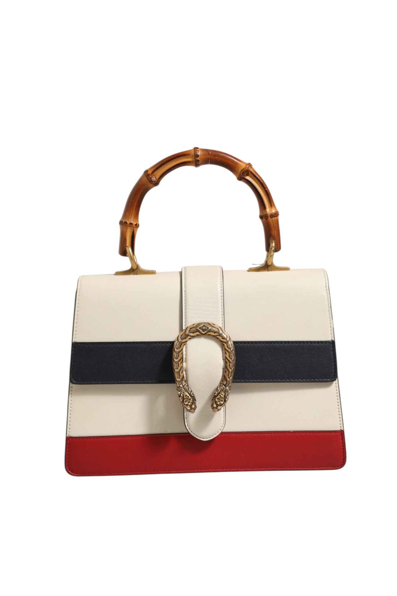 Gucci Dionysus Bamboo Top Handle Leather Handbag