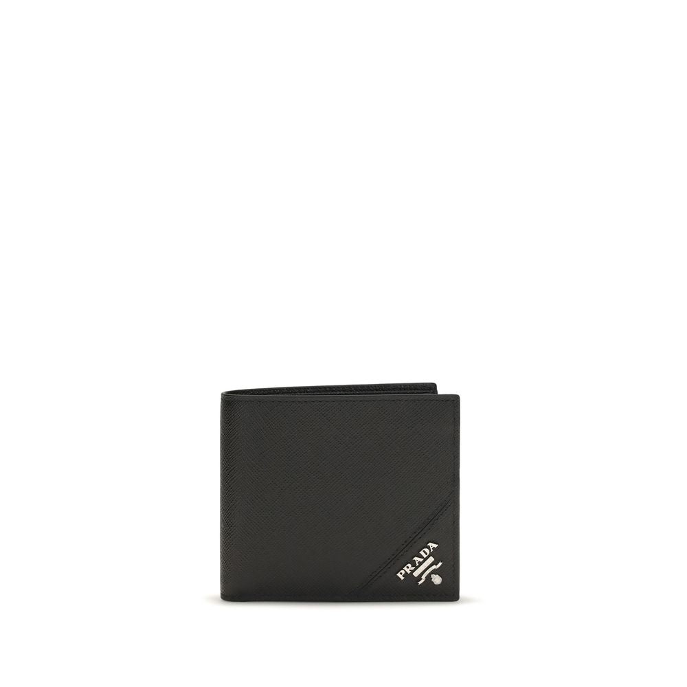Prada Saffiano Leather Wallet - Black