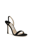 Jimmy Choo Leather Stiletto Heel Jenn Sandals - Black