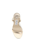 Jimmy Choo Jenn Leather Stiletto Heel Sandals - Gold