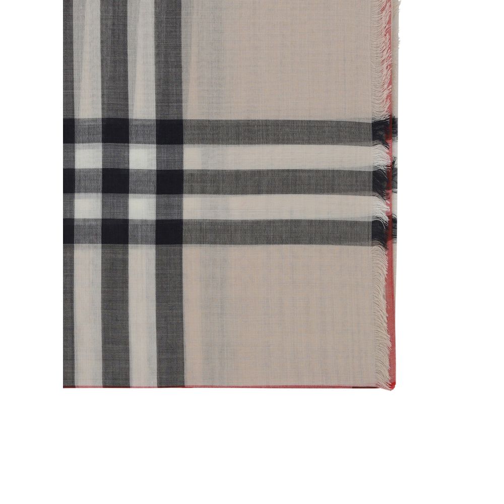 Burberry Wide Giant Check Woven Scarf