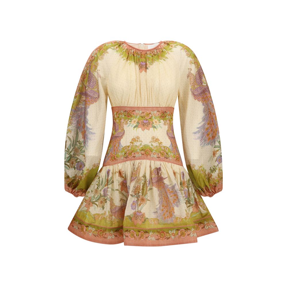 Zimmermann Indra Mini Dress - Multicolor/Cream