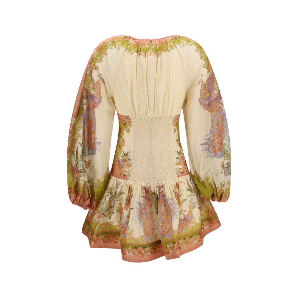 Zimmermann Indra Mini Dress - Multicolor/Cream