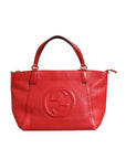 Gucci Soho Small Leather Tote Bag - Red
