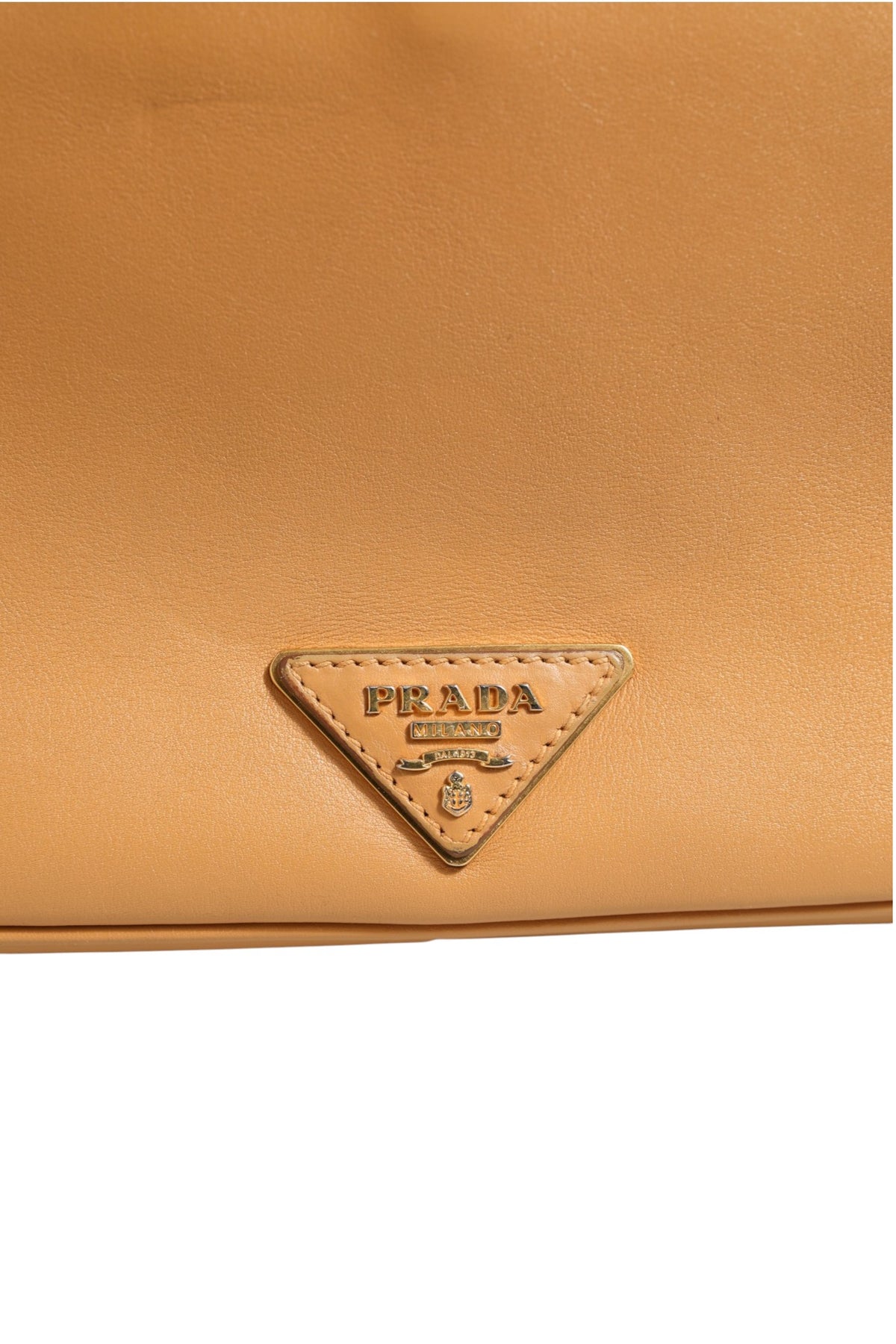 Prada Sidonie Pebble Leather shoulder bag - British Khaki