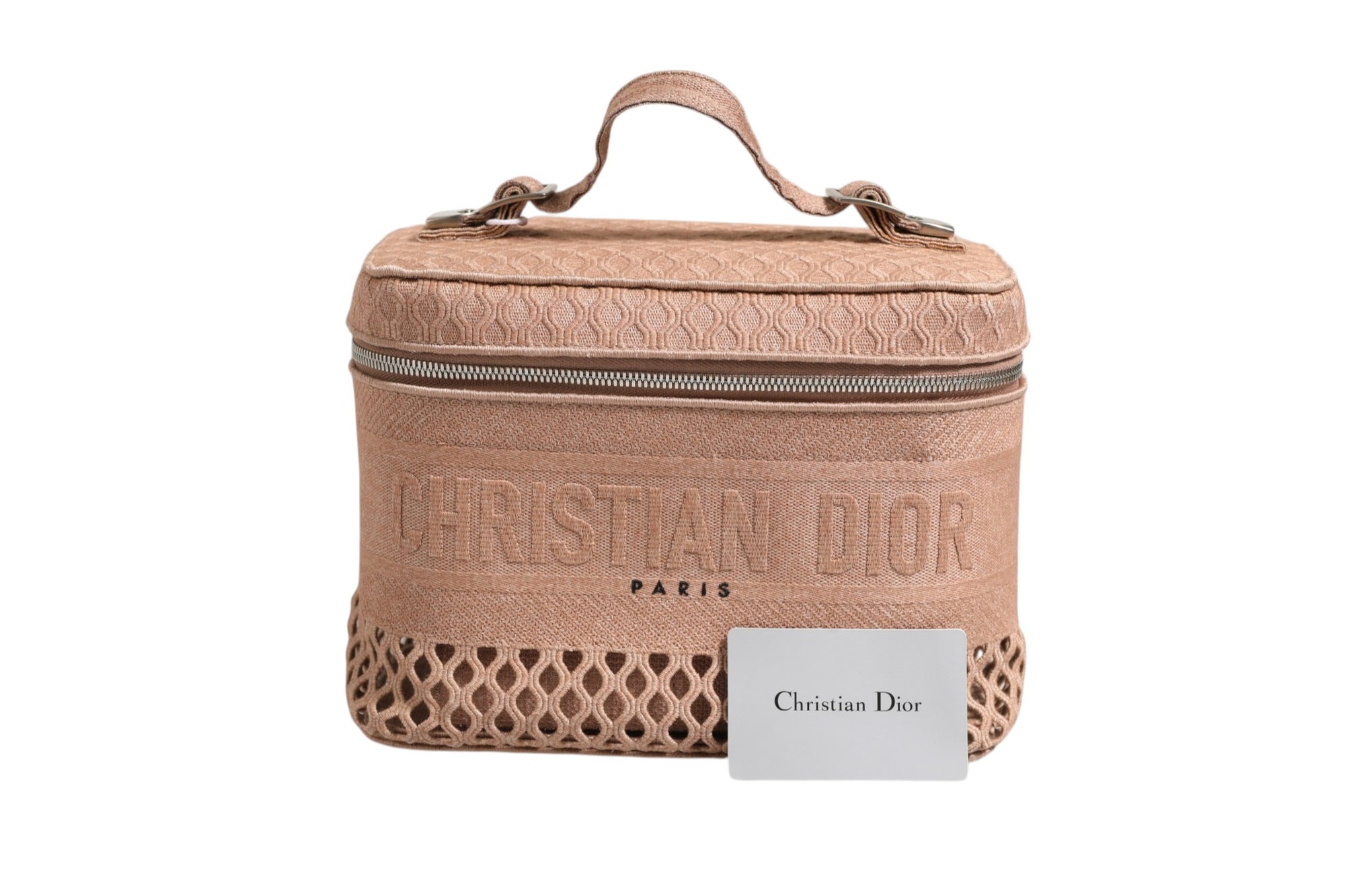 Christian Dior Mesh Dior Travel Vanity Case - Powder Pink