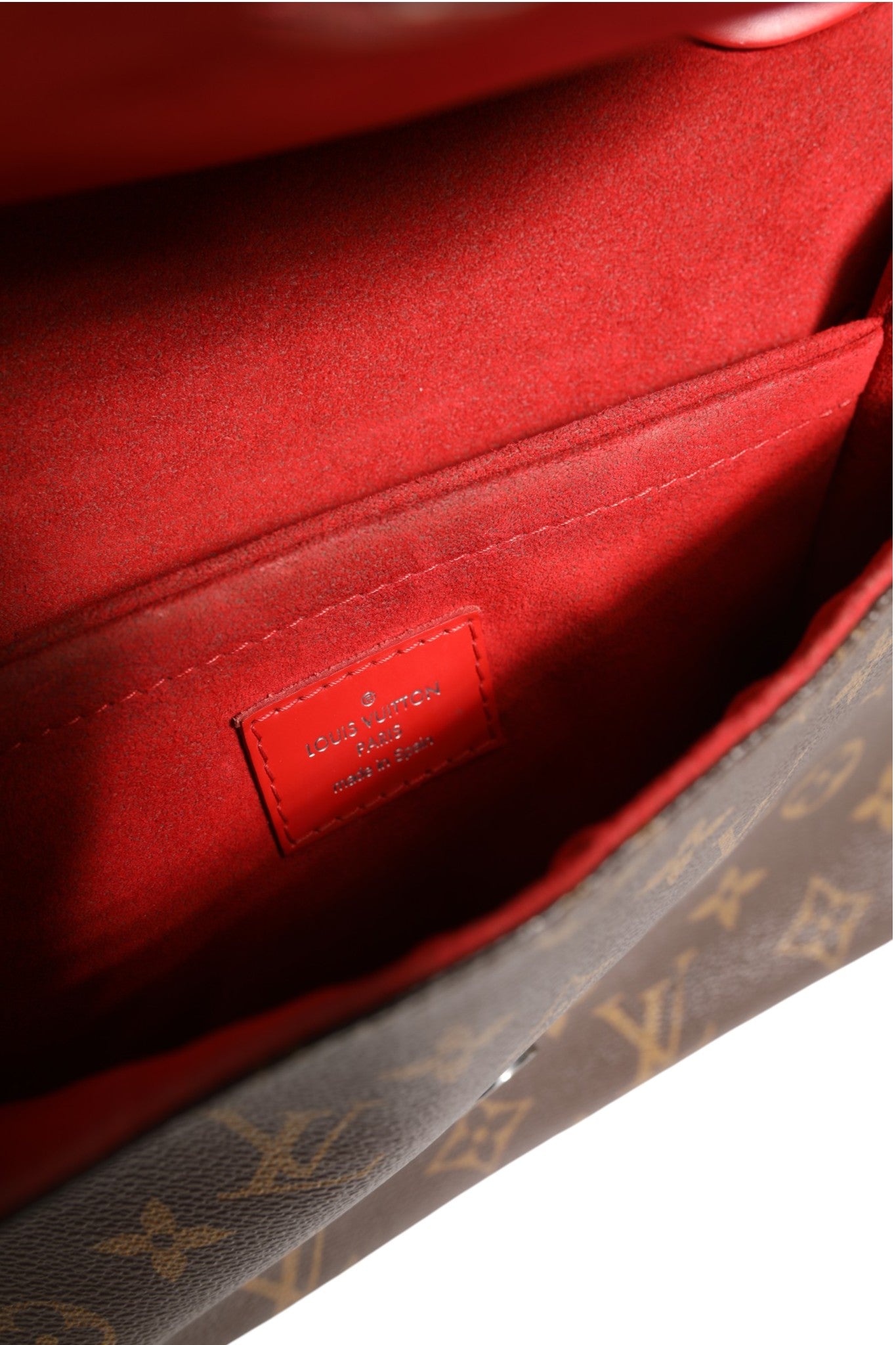 Used Louis Vuitton Saint Michel Monogram Epi Shoulder Bag Coquelicot