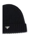 Prada Virgin Wool Beanie - Black